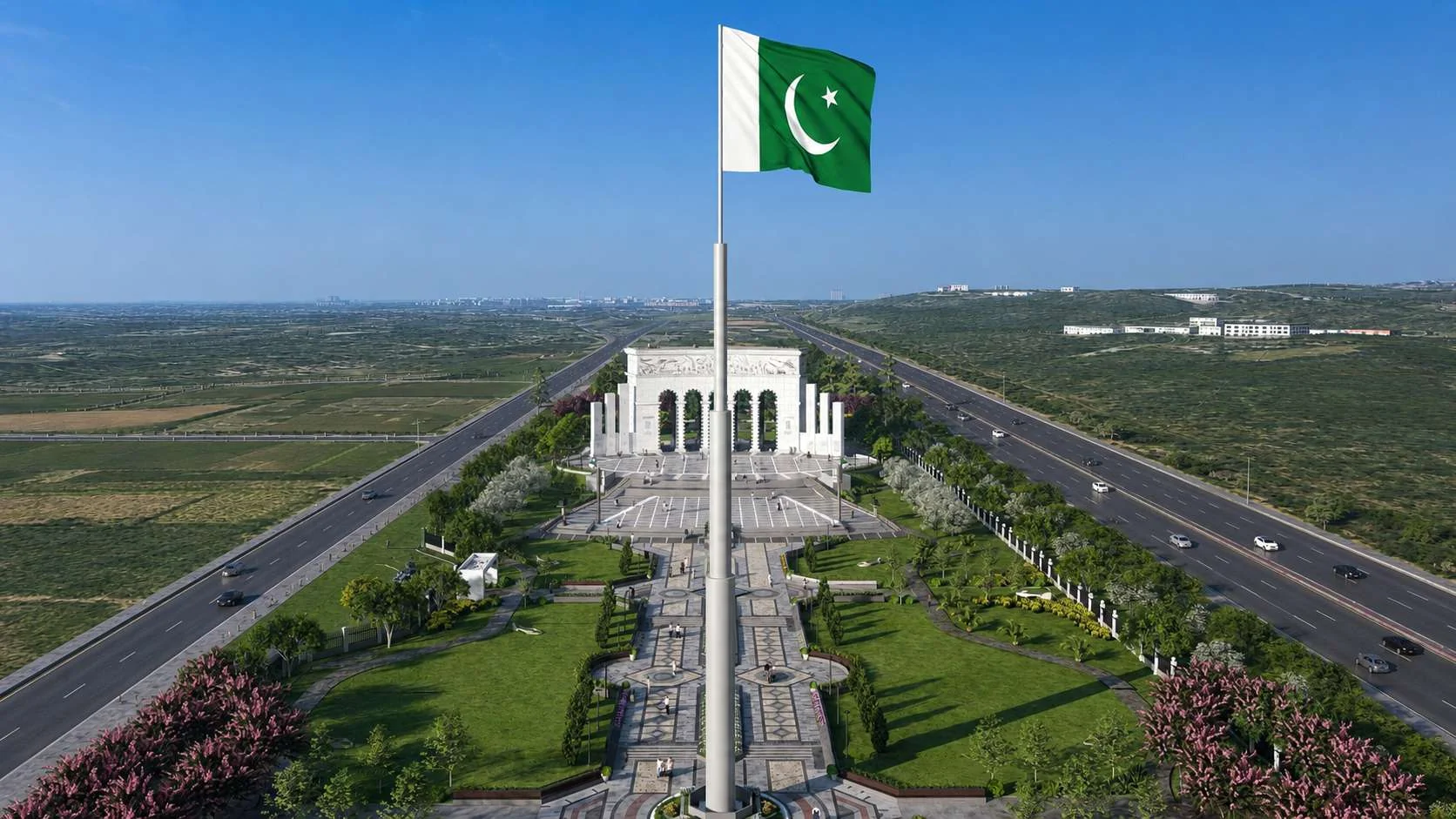 Ceremonial flag axis